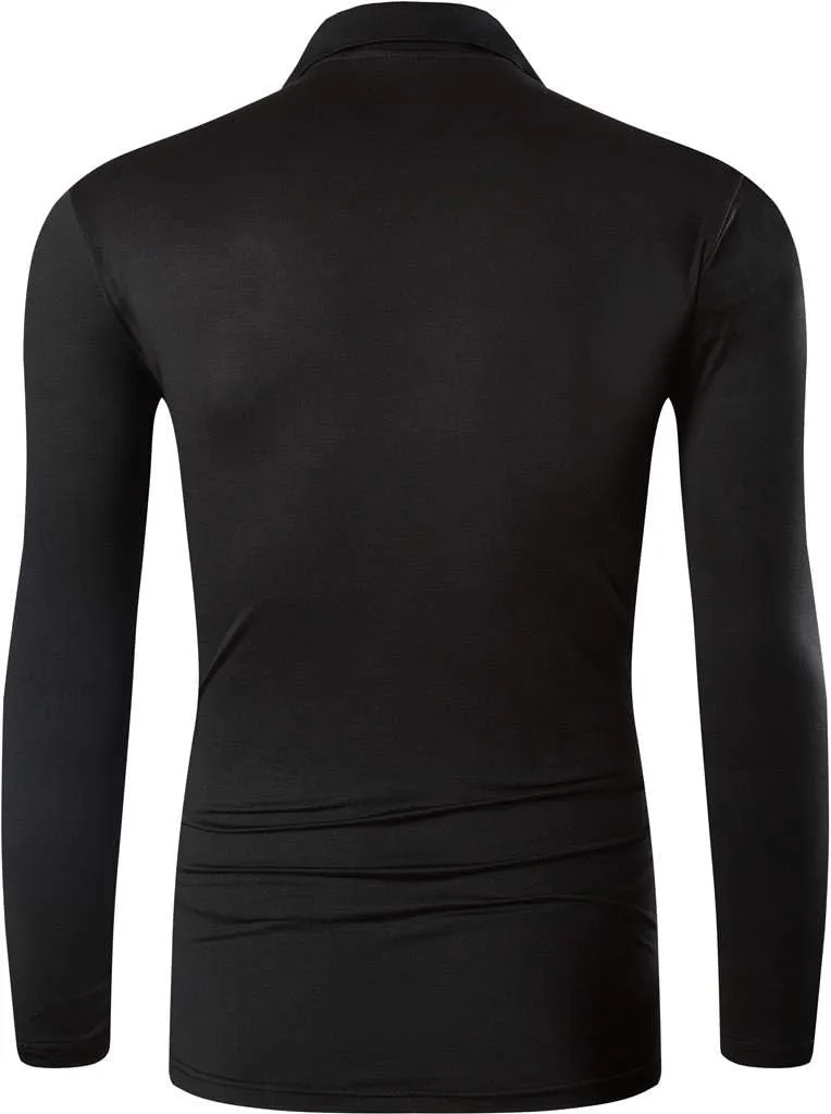 jeansian Men's Outdoor Sport Quick Dry Fit Polo T-Shirts Tee Shirt Tshirt Tops Golf Tennis Bowling LA287