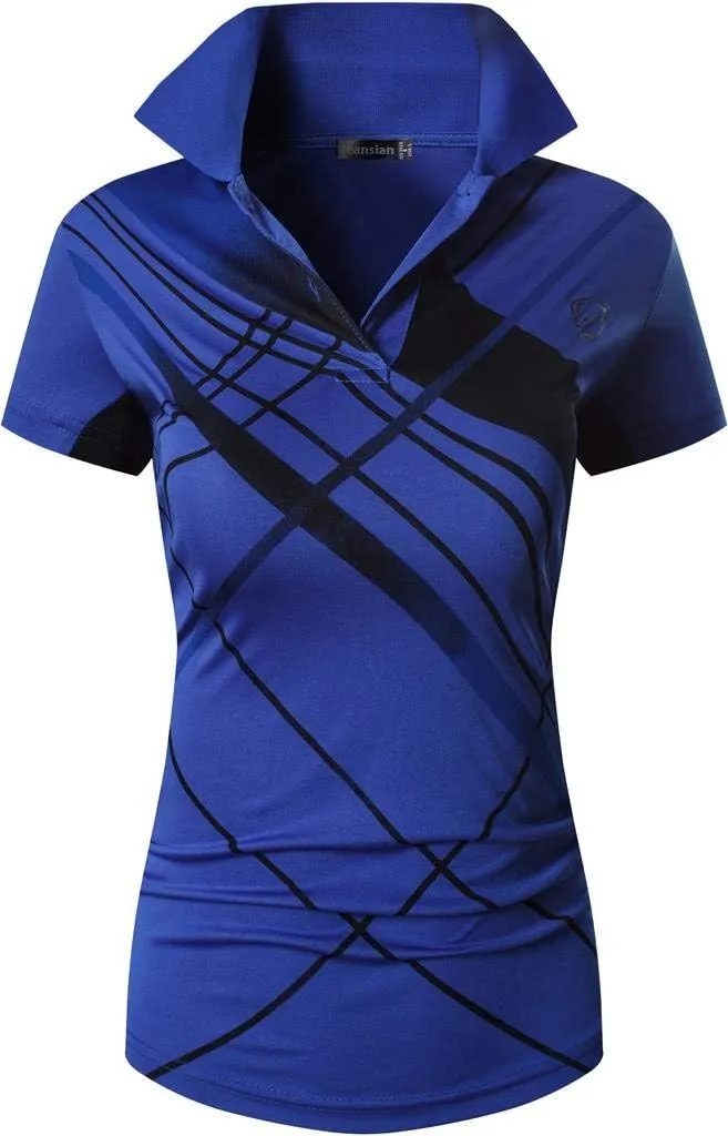 jeansian Women's 3 Packs Outdoor Sport Dry Fit Polo Tee Poloshirt Tshirt Golf TennisT-Shirt SWT251
