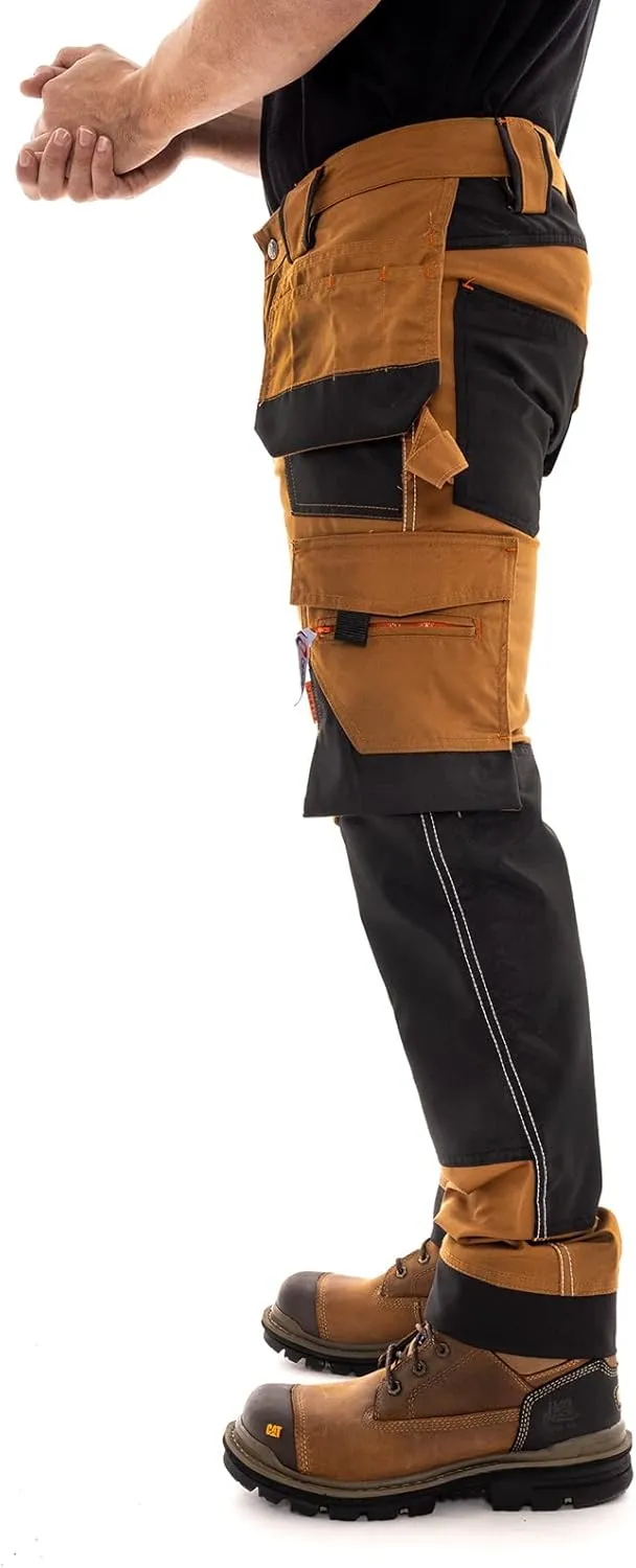 Juicy Trendz Men's Heavy Duty Work Cargo Pants  Reinforced Knees, Multi-Pocket Trousers for Construction & Mechanics