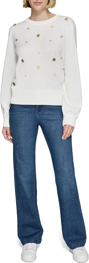 Karl Lagerfeld Paris Women's Soft Everyday Sweater