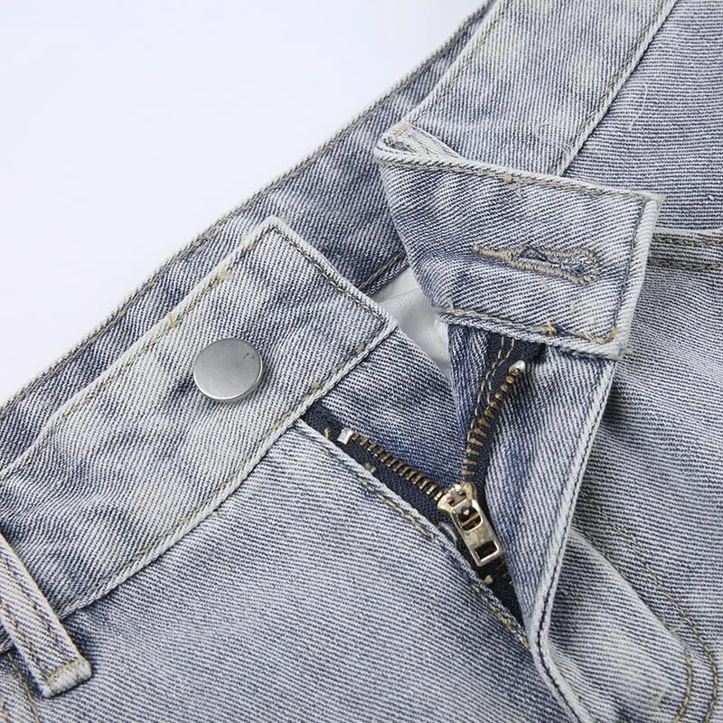 Kelabia Y2K Denim Skirt Preppy Cute Skirt Aesthetic Star Patchwork Skirt High Waisted A Line Skirt Harajuku Grunge Streetwear
