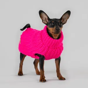 Knit Sweater in Hot Pink