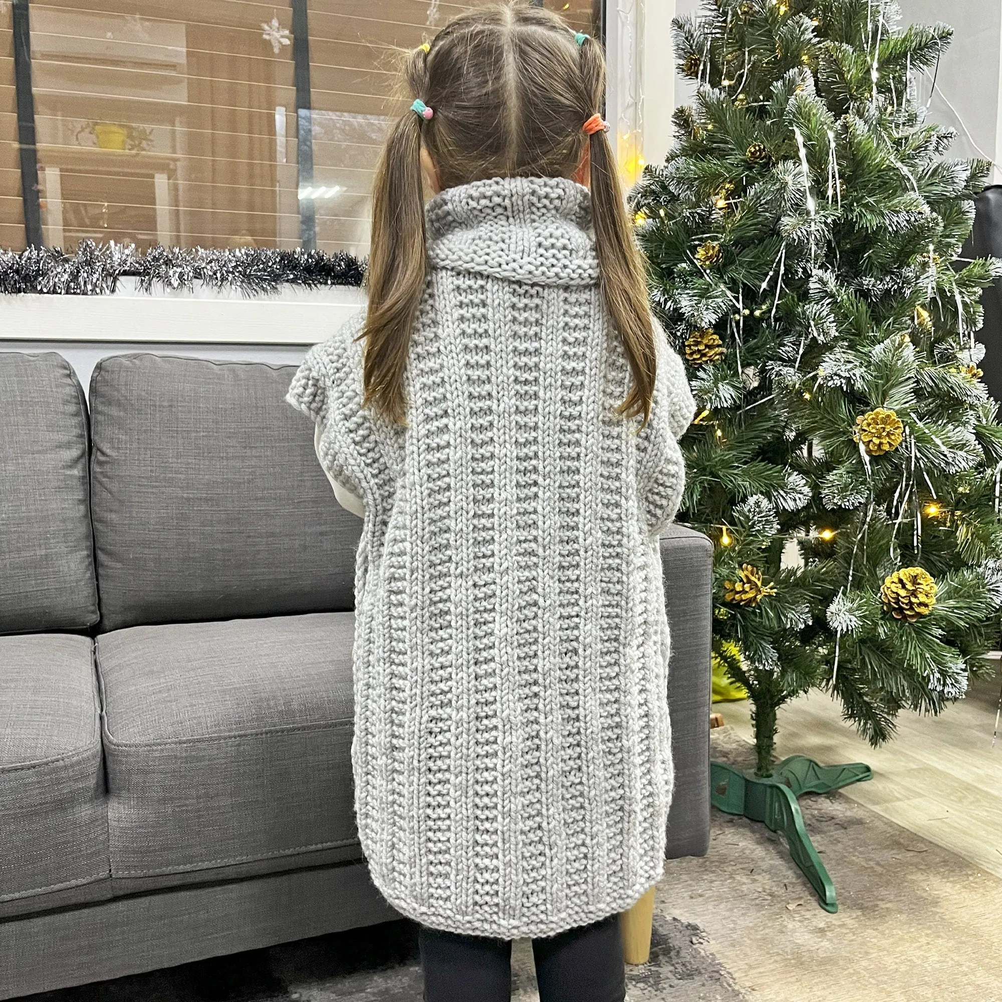Knitting Children's Vest pattern, US standard terms, Skill level beginner