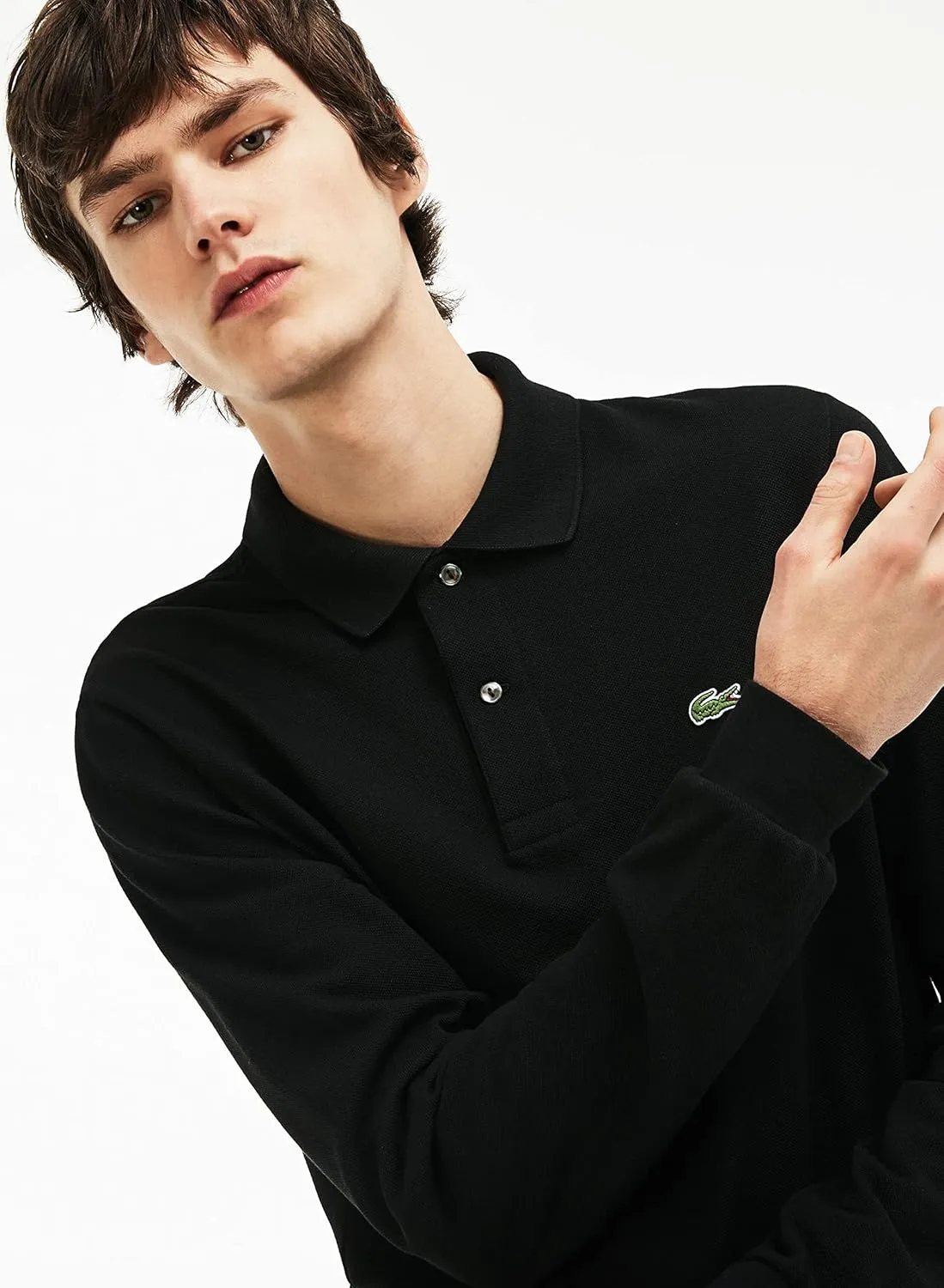 Lacoste Mens Classic Long Sleeve Pique Polo Shirt