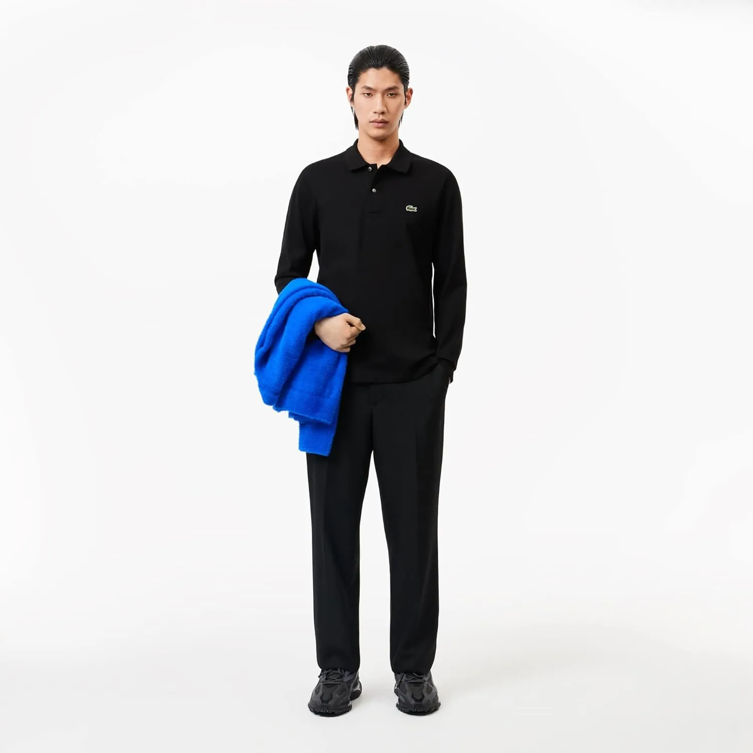 Lacoste Mens Classic Long Sleeve Pique Polo Shirt