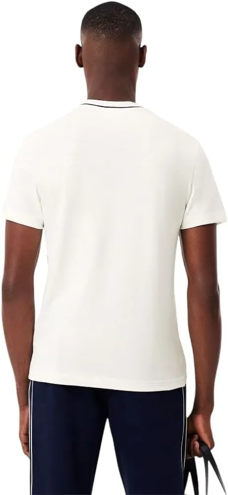 Lacoste Men's Piqu Stripe Collar T-Shirt