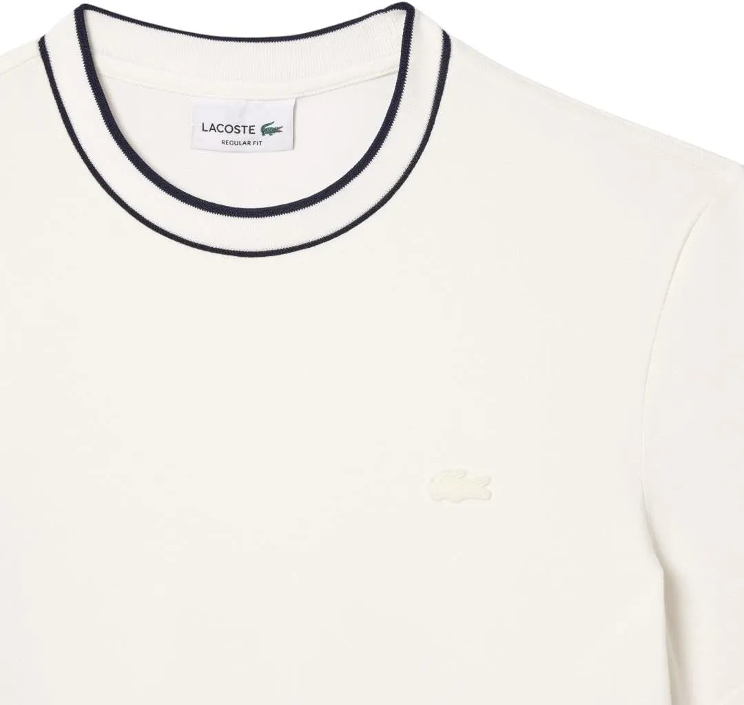 Lacoste Men's Piqu Stripe Collar T-Shirt