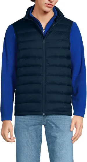 Lands' End Men's Wanderweight Ultralight Packable Down Vest