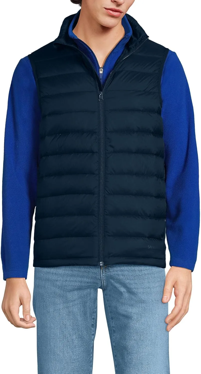 Lands' End Men's Wanderweight Ultralight Packable Down Vest