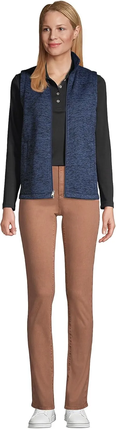 Lands' End Women's Sweater Fleece Vest
