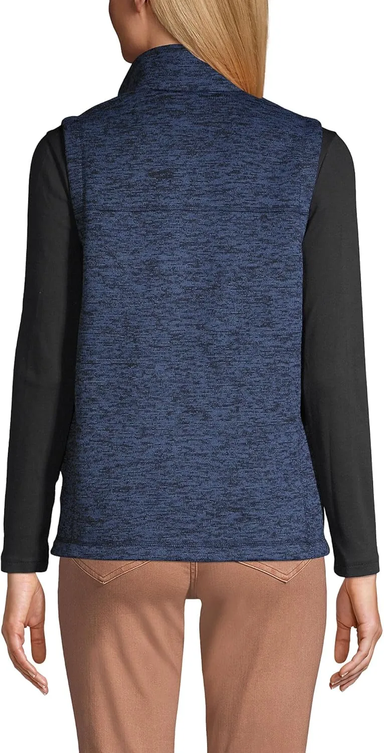 Lands' End Women's Sweater Fleece Vest