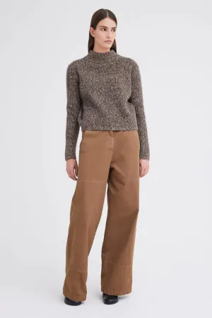 Lanny Cashmere Sweater Volcanic/ Flaxen/ Camel