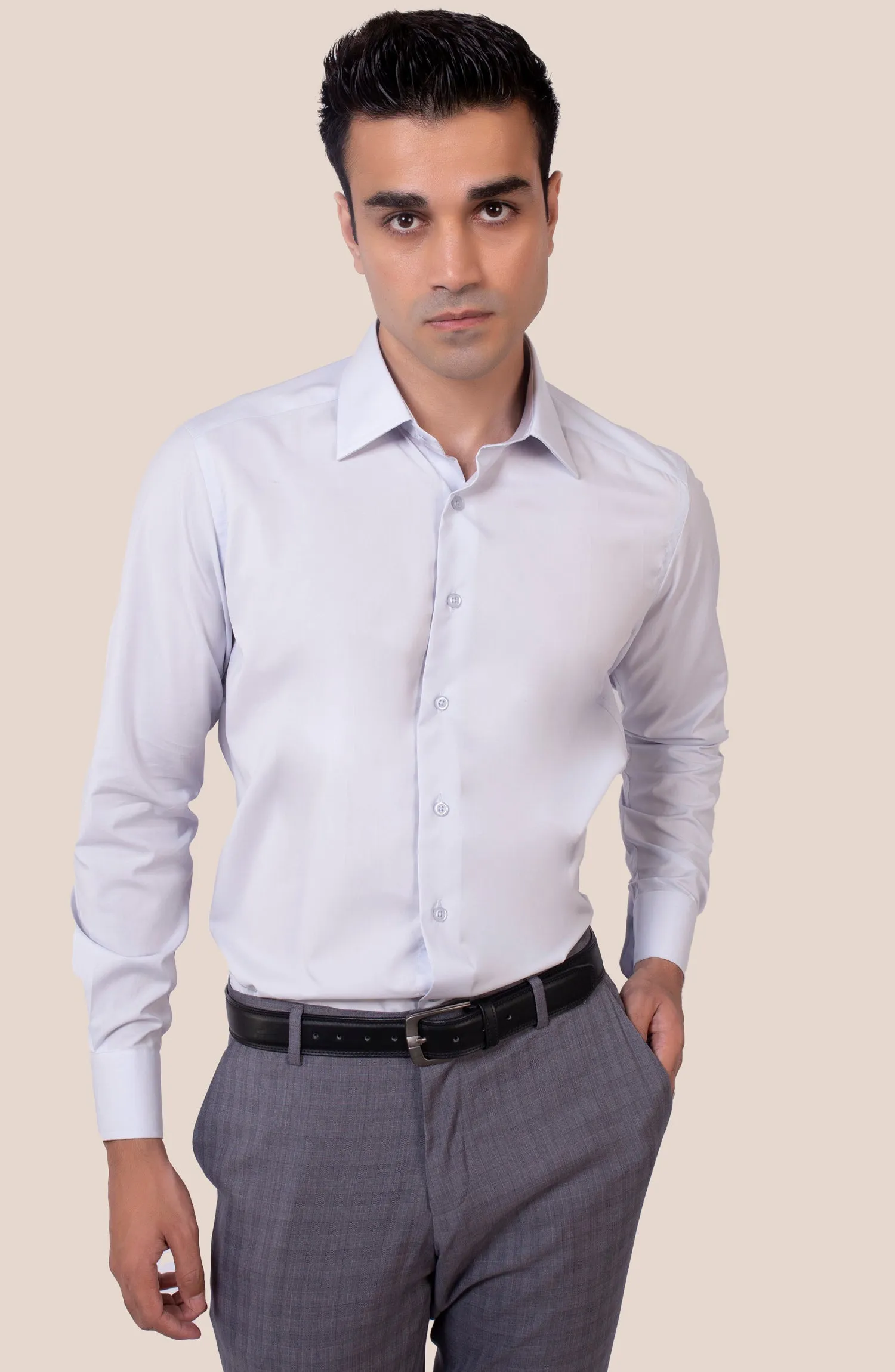 Light Purple Plain Shirt