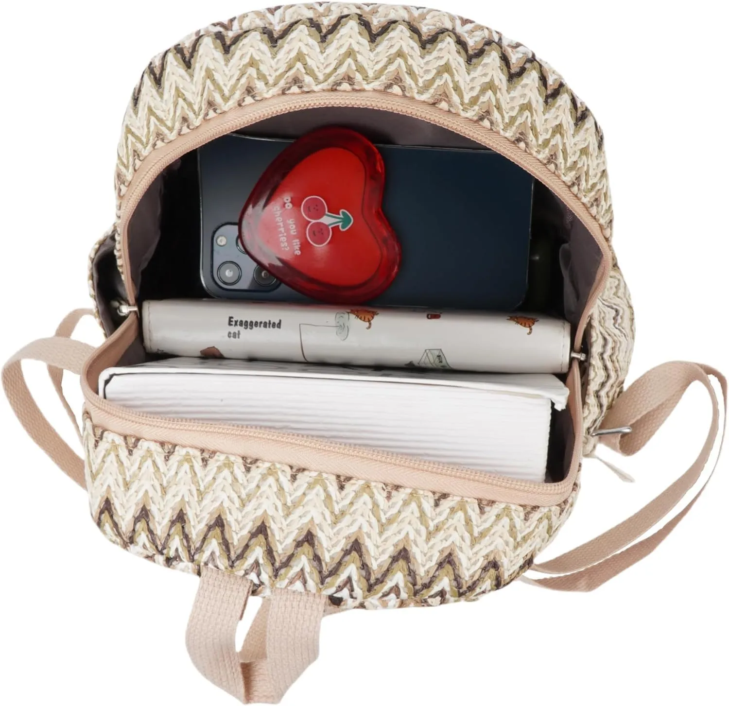 Lightweight Straw Crochet Drawstring Bucket Bag Beach Bag Hollow Out Shoulders Bag for Women One Size