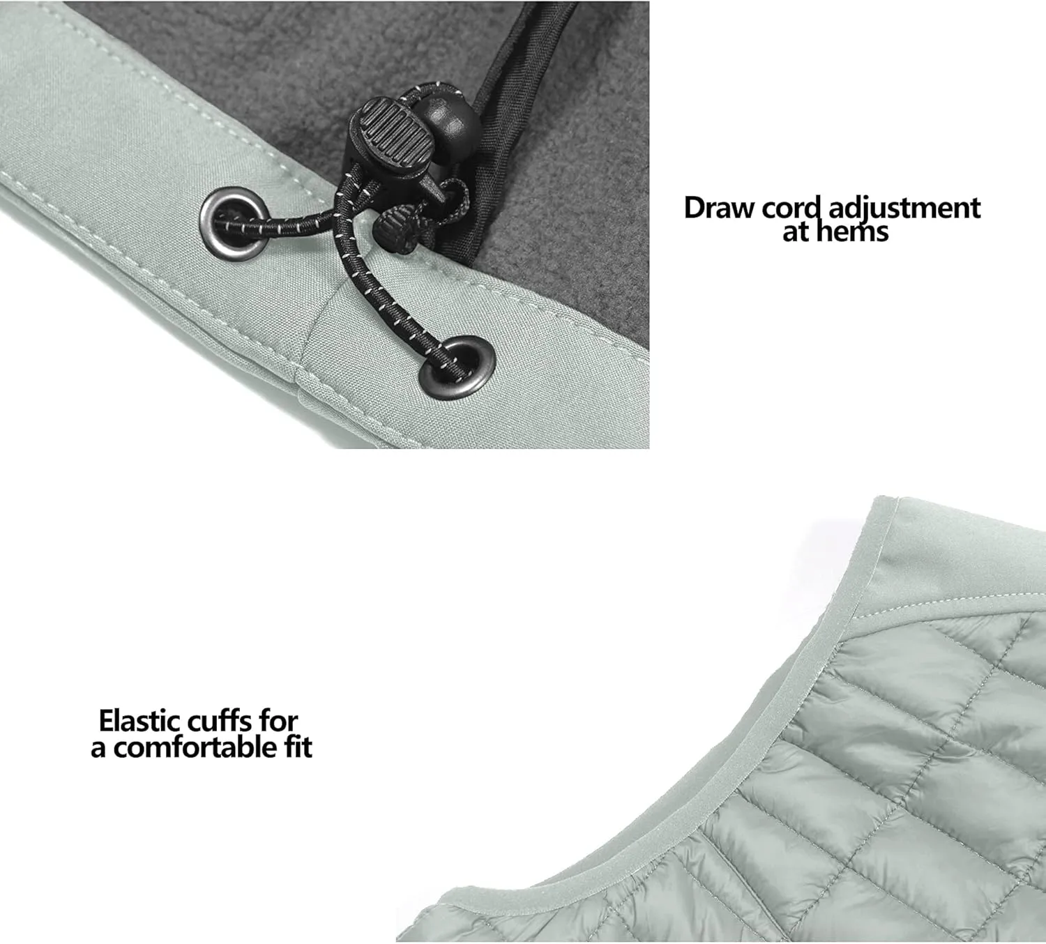 Little Donkey Andy Women's Lightweight Puffer Vest, Warm Outdoor Sleeveless Jacket for Hiking Travel Running Golf