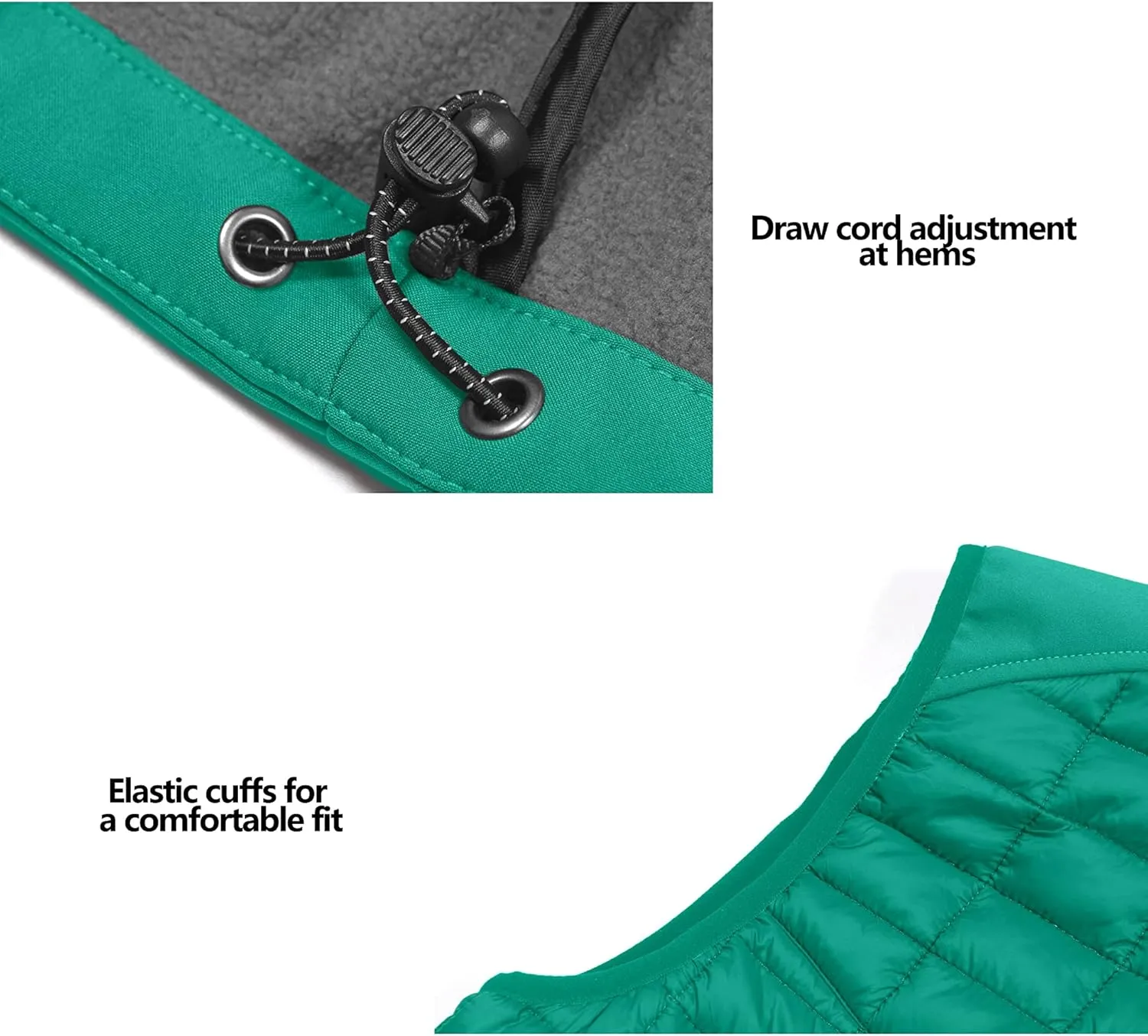 Little Donkey Andy Women's Lightweight Puffer Vest, Warm Outdoor Sleeveless Jacket for Hiking Travel Running Golf