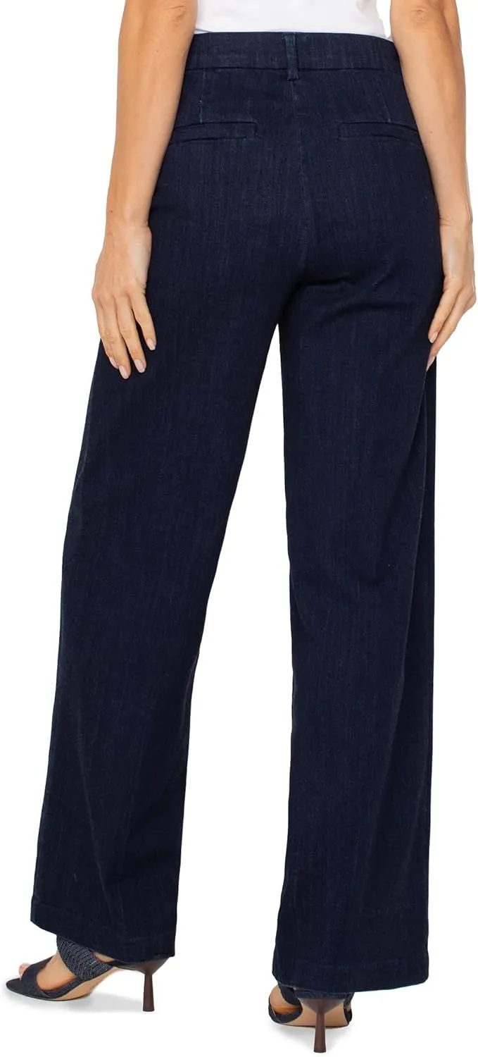 Liverpool Women's Kelsey Wide Leg Trouser W Inner Wb Trim 31" Inseam
