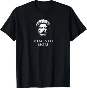 Memento Mori With Marcus Aurelius Head T-Shirt