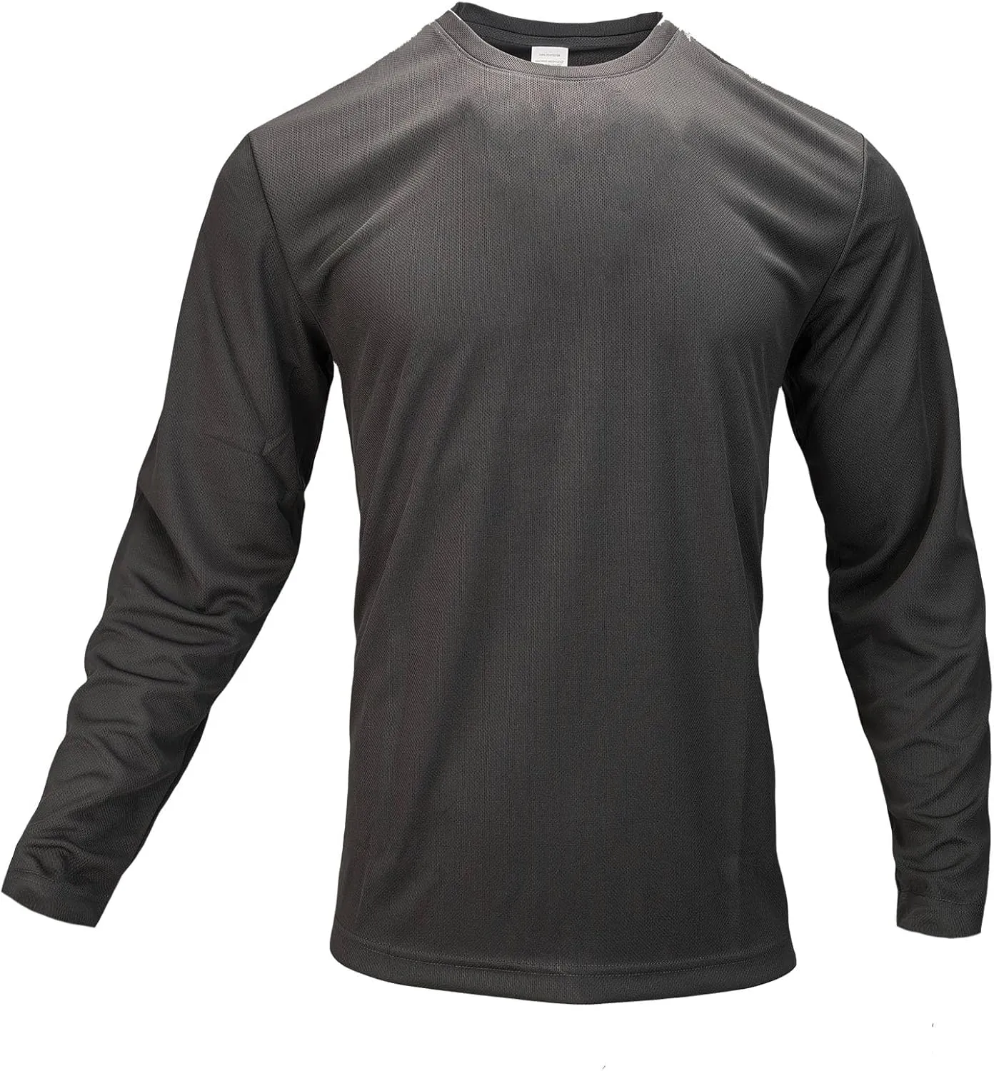 Men Long Sleeve Tee Shirts UV Protection Quick Dry Athletic Running Breathable Workout Performance Work T Shirt