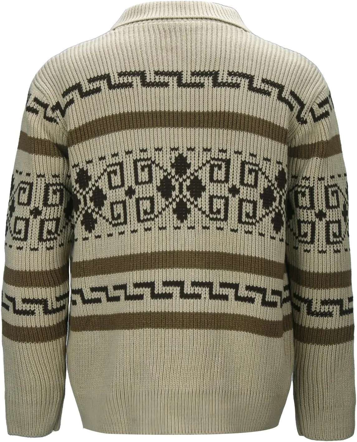 Men The Dude Sweater Costume Adults Shawl Collar Zip Up Knit Cardigan Sweater Halloween Cosplay Outerwear