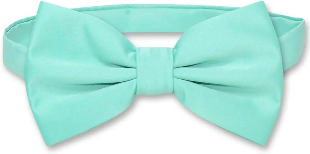 Men's Dress Vest & BowTie Solid PINK Color Bow Tie Set for Suit or Tuxedo