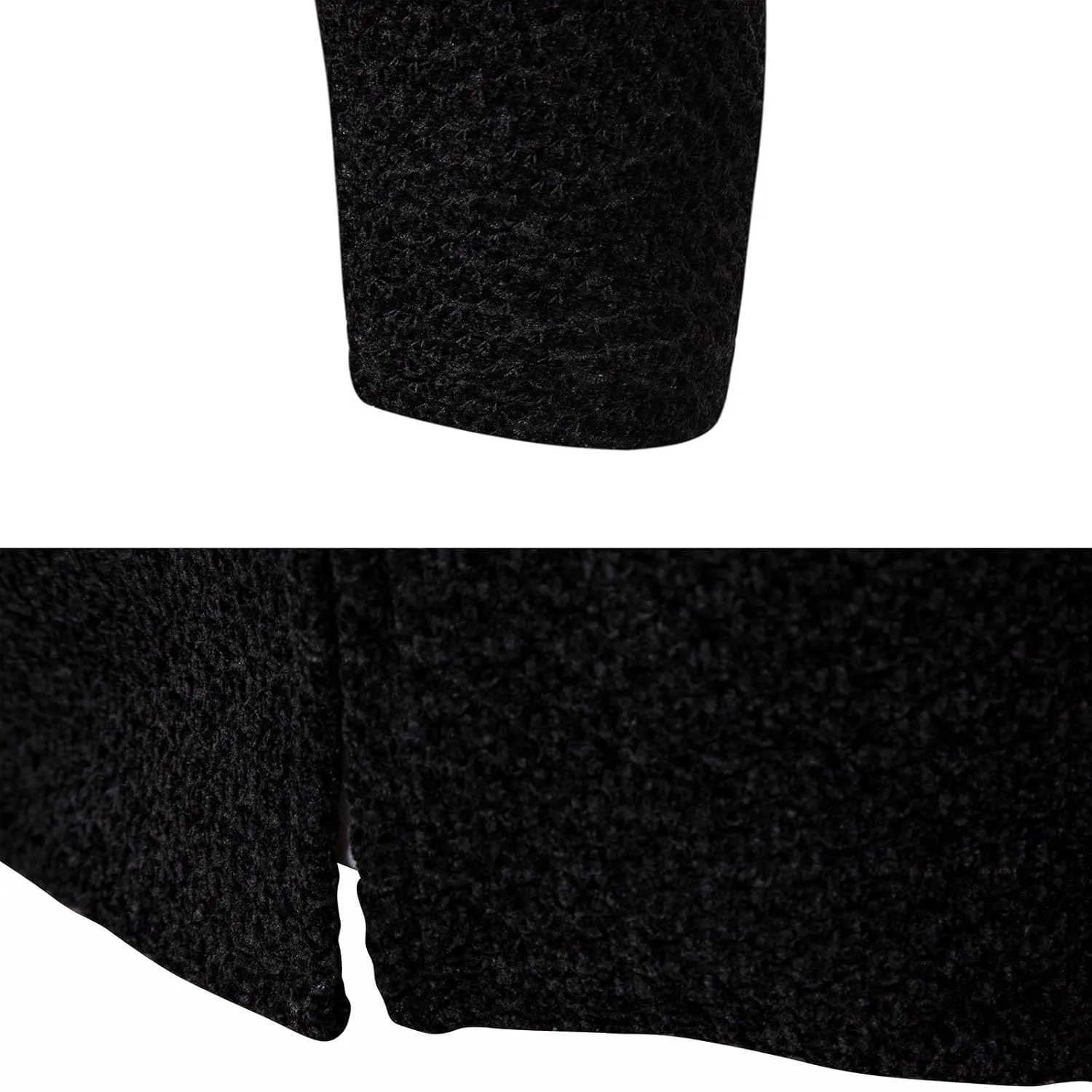 Mens Long Cardigan Hoodies Full Zip Fleece Lined Sweaters Fashion Knitted Men Regular Fit Sweater Hooded Coat