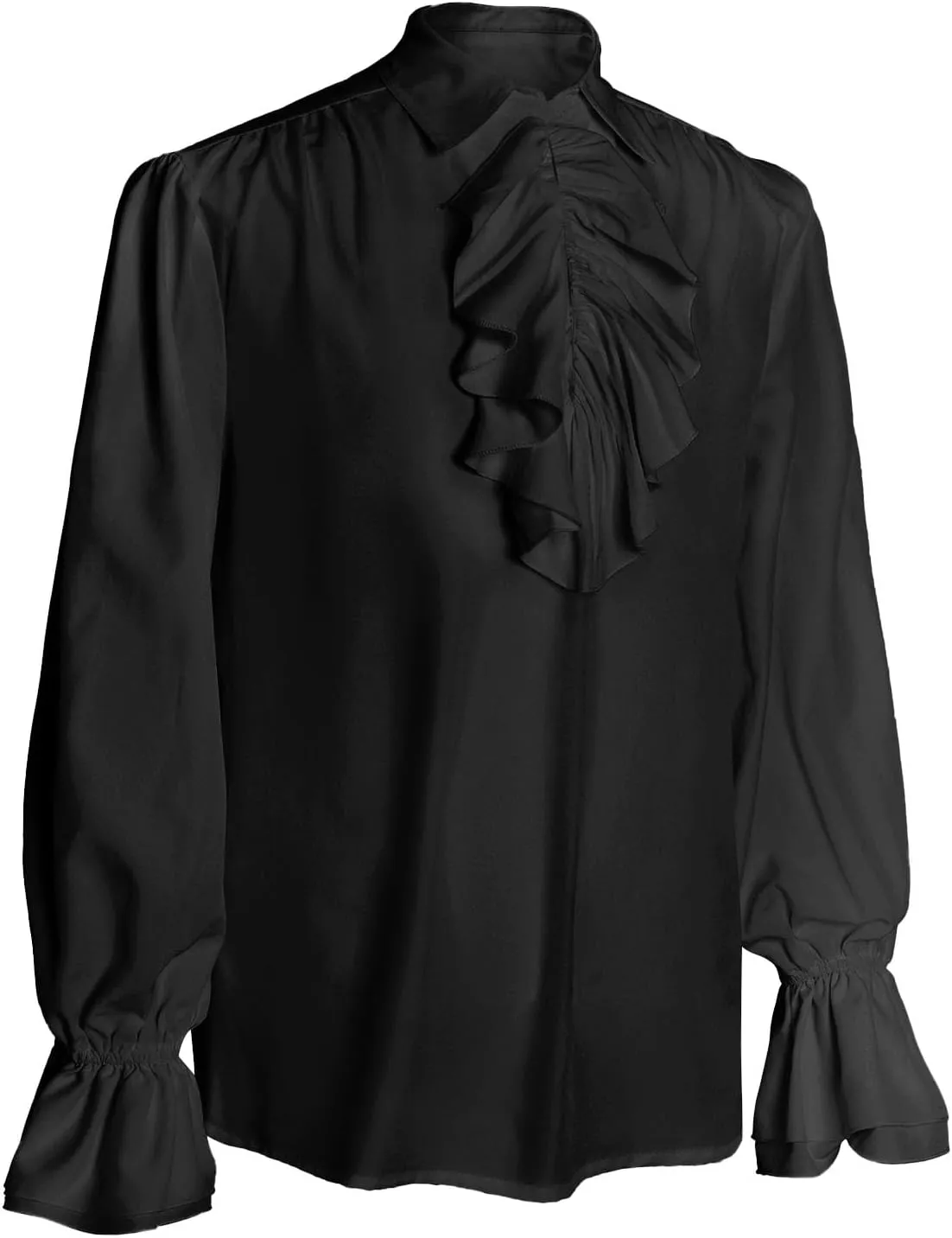 Men's Pirate Shirt Victorian Vampire Renaissance Costume Medieval Top Halloween Costume