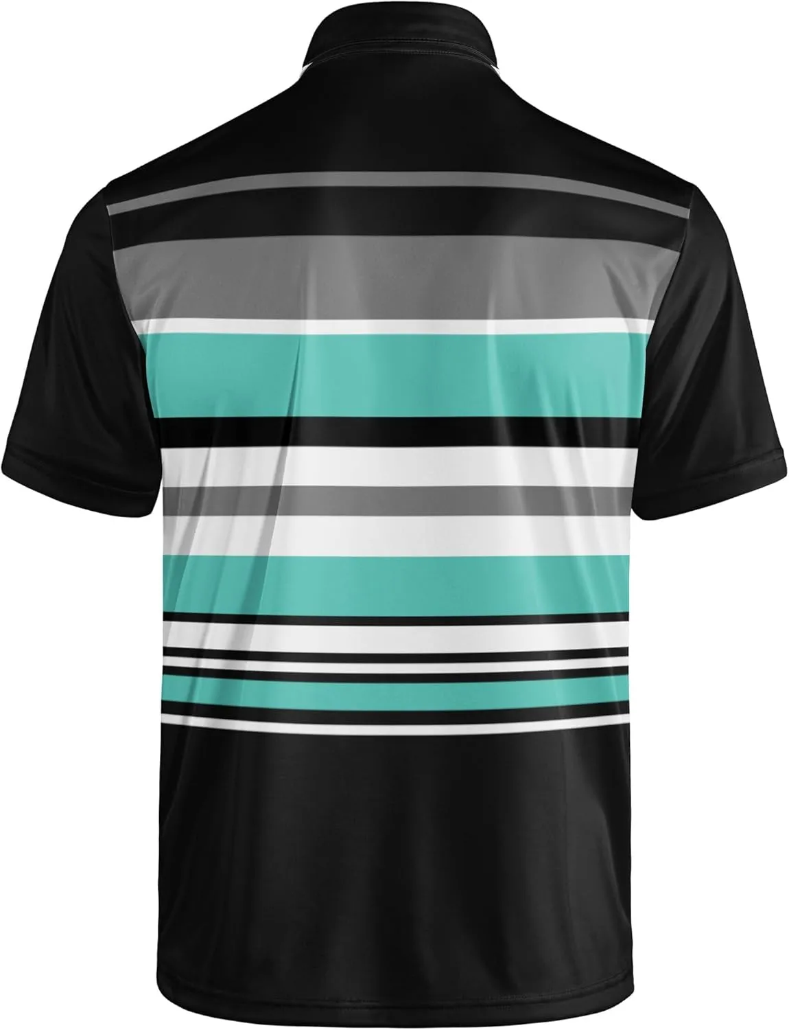 Men's Polo Shirt Funny Golf Shirts Quick Dry Print Performance Short Sleeve Collared Golf Polo Shirts for Men, S-4XL