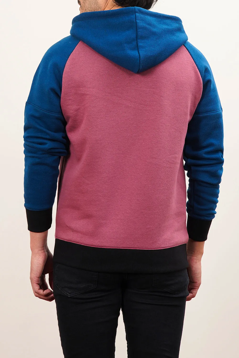 Men'S Raglan Sleeves Zipper Hood