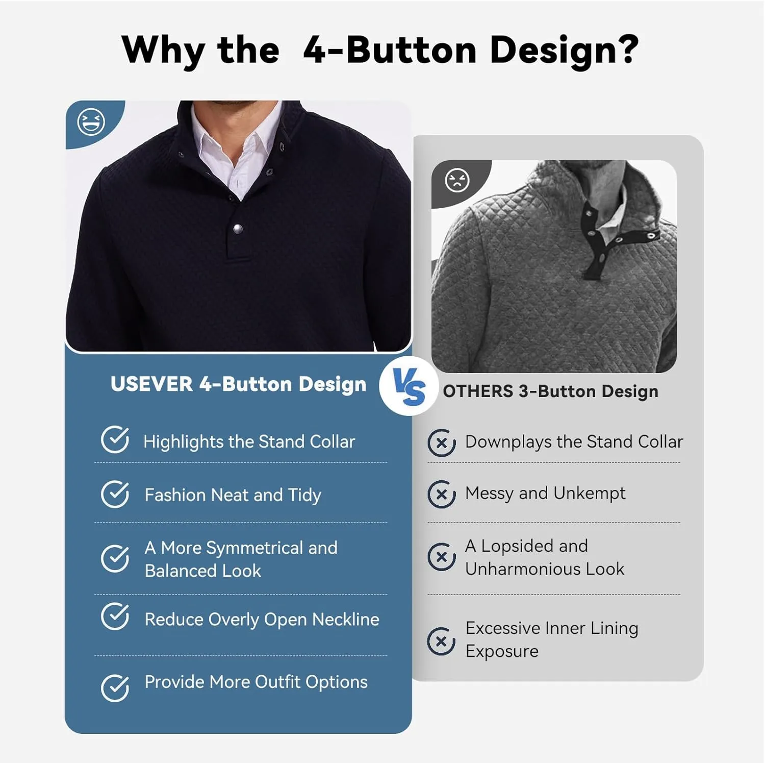 Men's Sweatshirt Quilted Mens Sweater Quarter Button Pullover Sweater Knit Long Sleeve Stand Collar Warm Lightweight