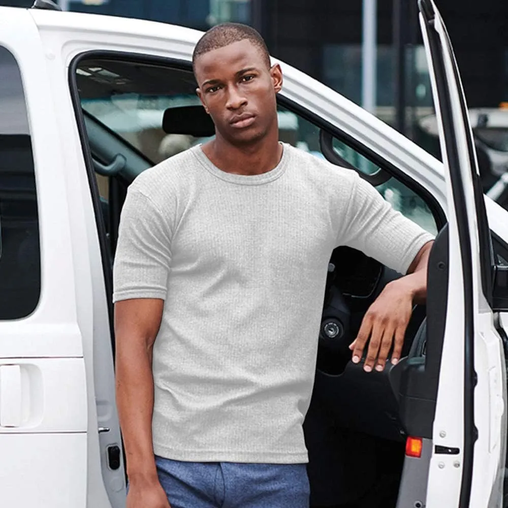 Mens Thermal Underwear Short Sleeve Vest/T-Shirt
