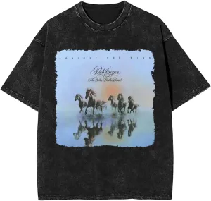 Men's Vintage Oversized T Shirt Cotton Graphic Round Neckline Short Sleeve Unsiex Tee Fashion for Fan