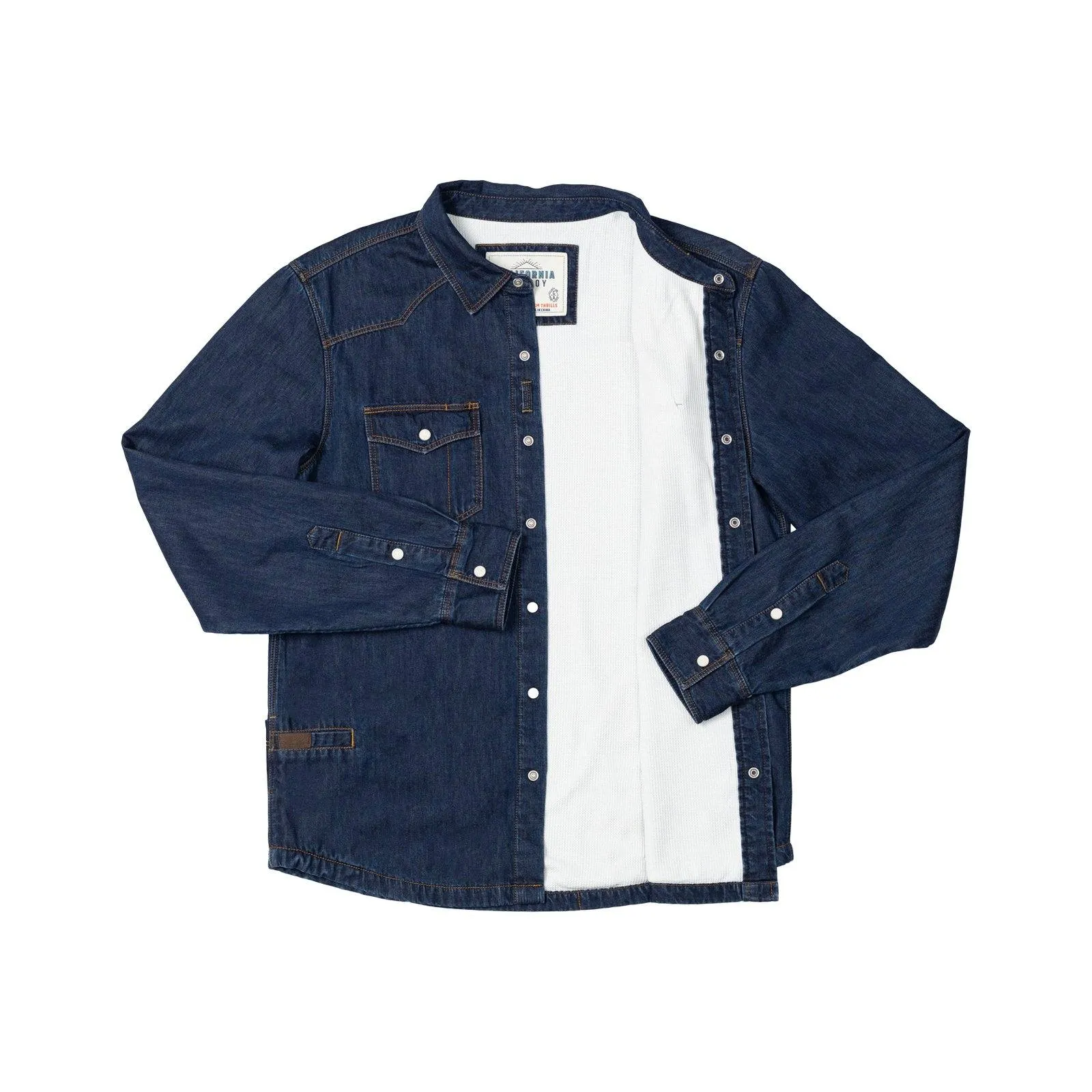 Mens Western High Sierra Shirt - Sea Ranch Indigo