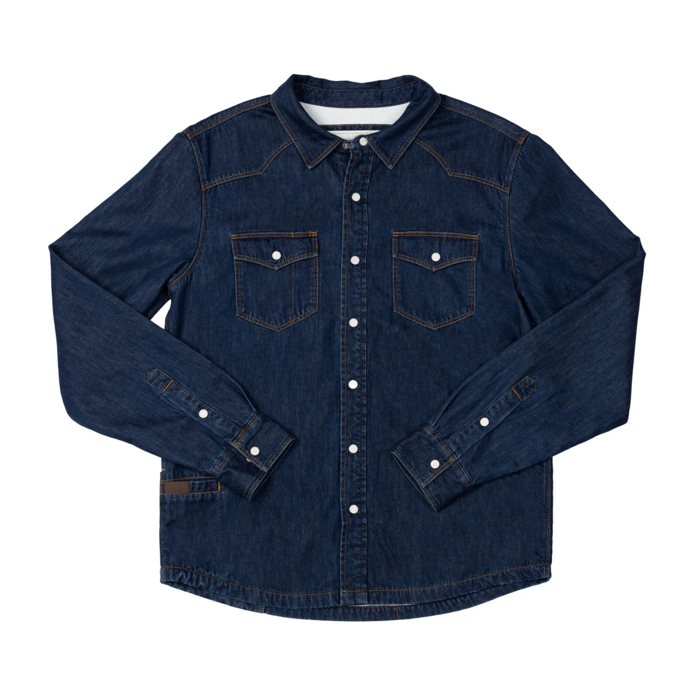Mens Western High Sierra Shirt - Sea Ranch Indigo