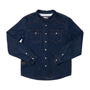 Mens Western High Sierra Shirt - Sea Ranch Indigo