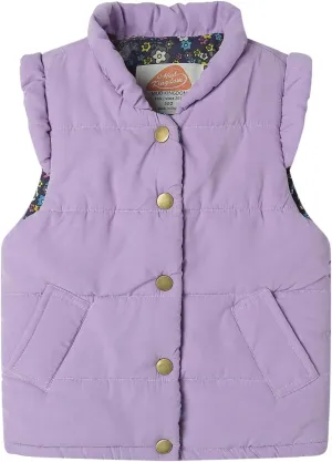 Mud Kingdom Little Girls Vests Outerwear Lightweight Cute Floral