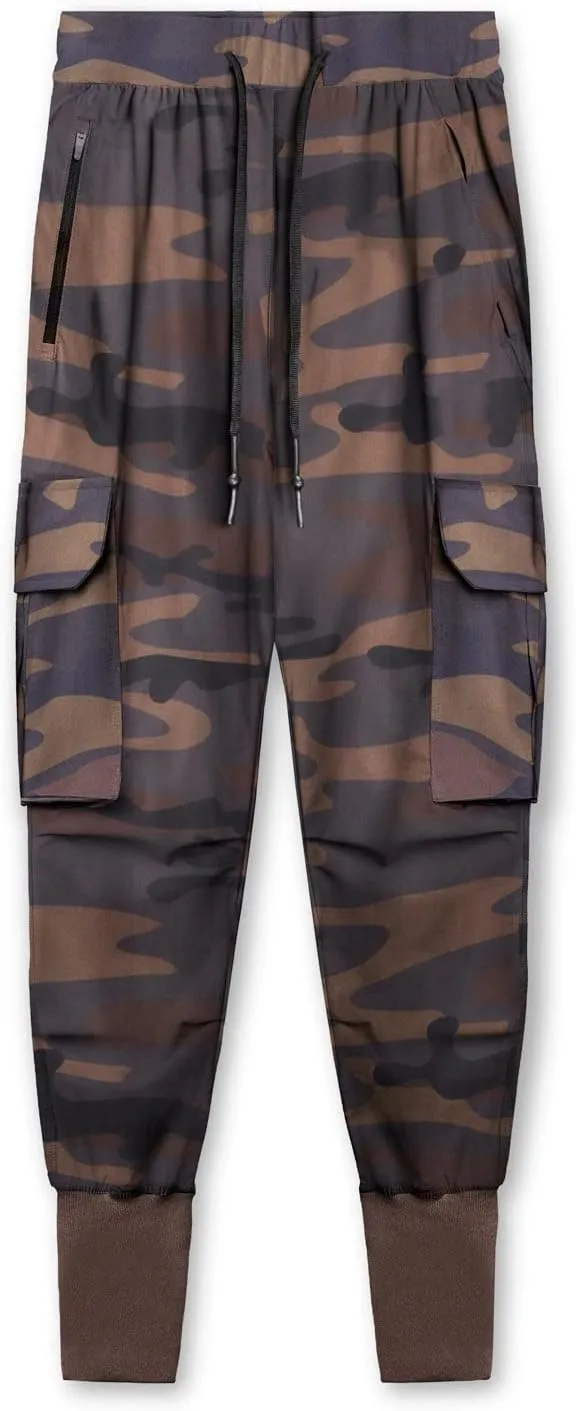 NATHGAM Mens Cargo Jogger Pants Slim Fit Tapered Sports Trousers Trendy Elastic Waist Waterproof Sweatpants Gym Workout Pants