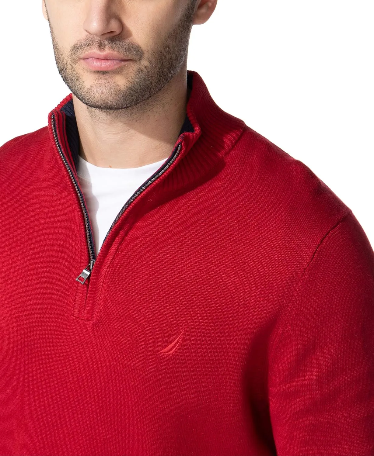 Nautica Men's Quarter-Zip Sweater
