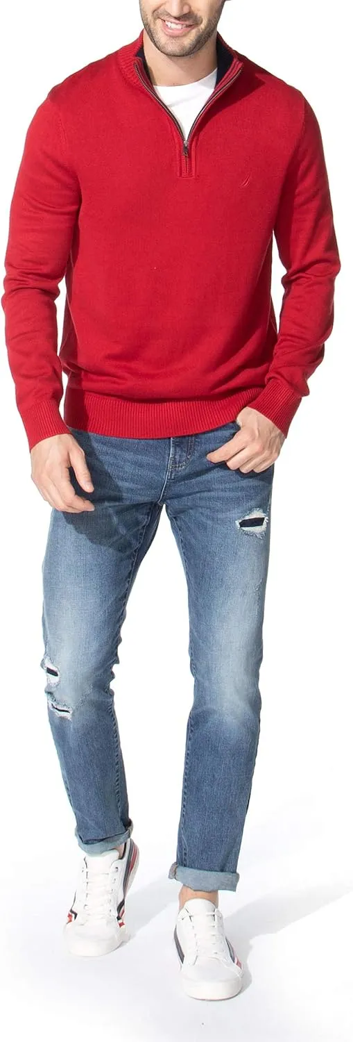Nautica Men's Quarter-Zip Sweater