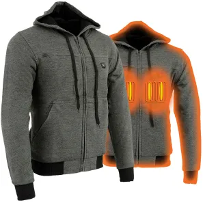 Nexgen Heat MPM1713SET Men's Fiery Grey Heated Sweatshirt Jacket
