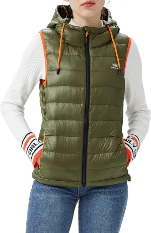 Orolay Women's Ultra Lightweight Down Vest Stand Collar Winter Coat