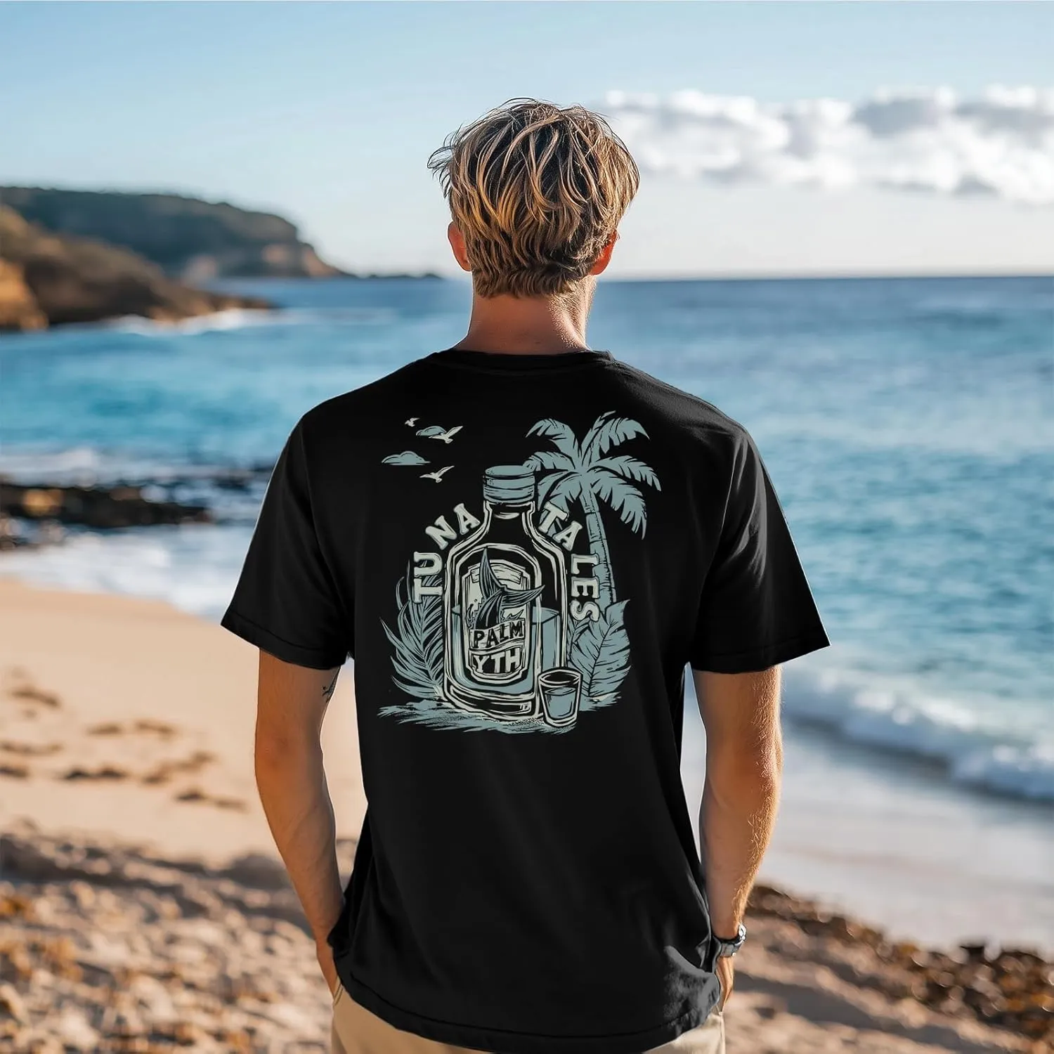 Palmyth Fishing Shirts for Men Short Sleeve UPF 50  Sun Protection UV T-Shirt Tee