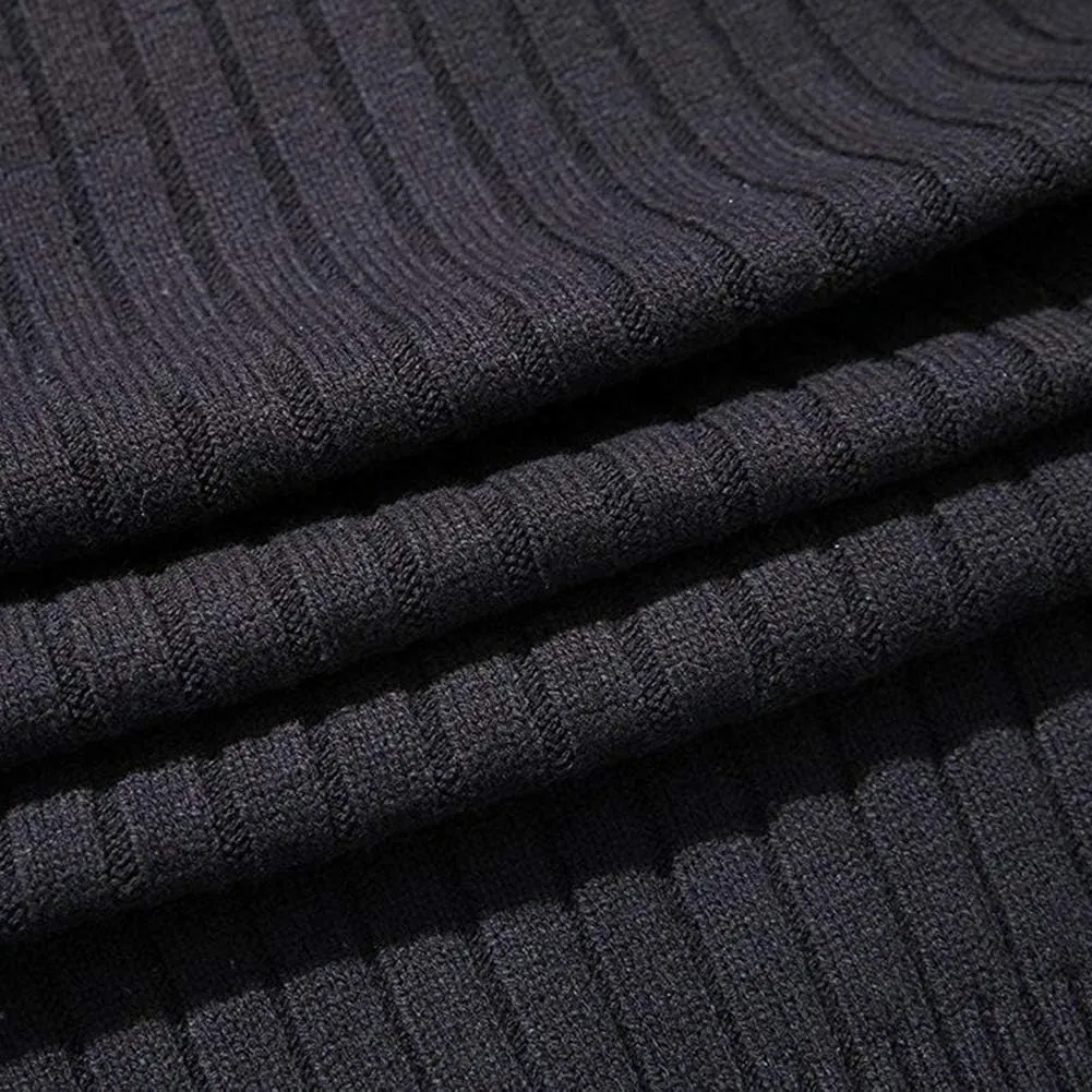 Pioneer Camp Men's Cardigan Sweaters Full Zip Up Stand Collar Slim Fit Casual Knitted Sweater with 2 Front Pockets
