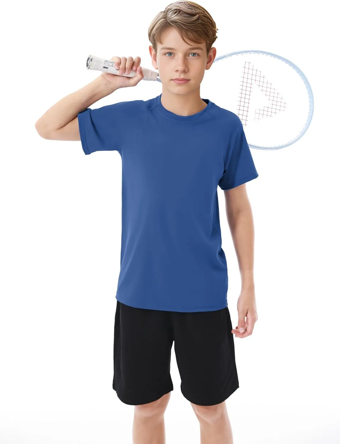 Poroka Cooraby Boys UPF 50  Rash Guard Swim Shirt Toddler Kids Boys Short Sleeve Quick-Dry Water Surf Swim Rashguard Shirt
