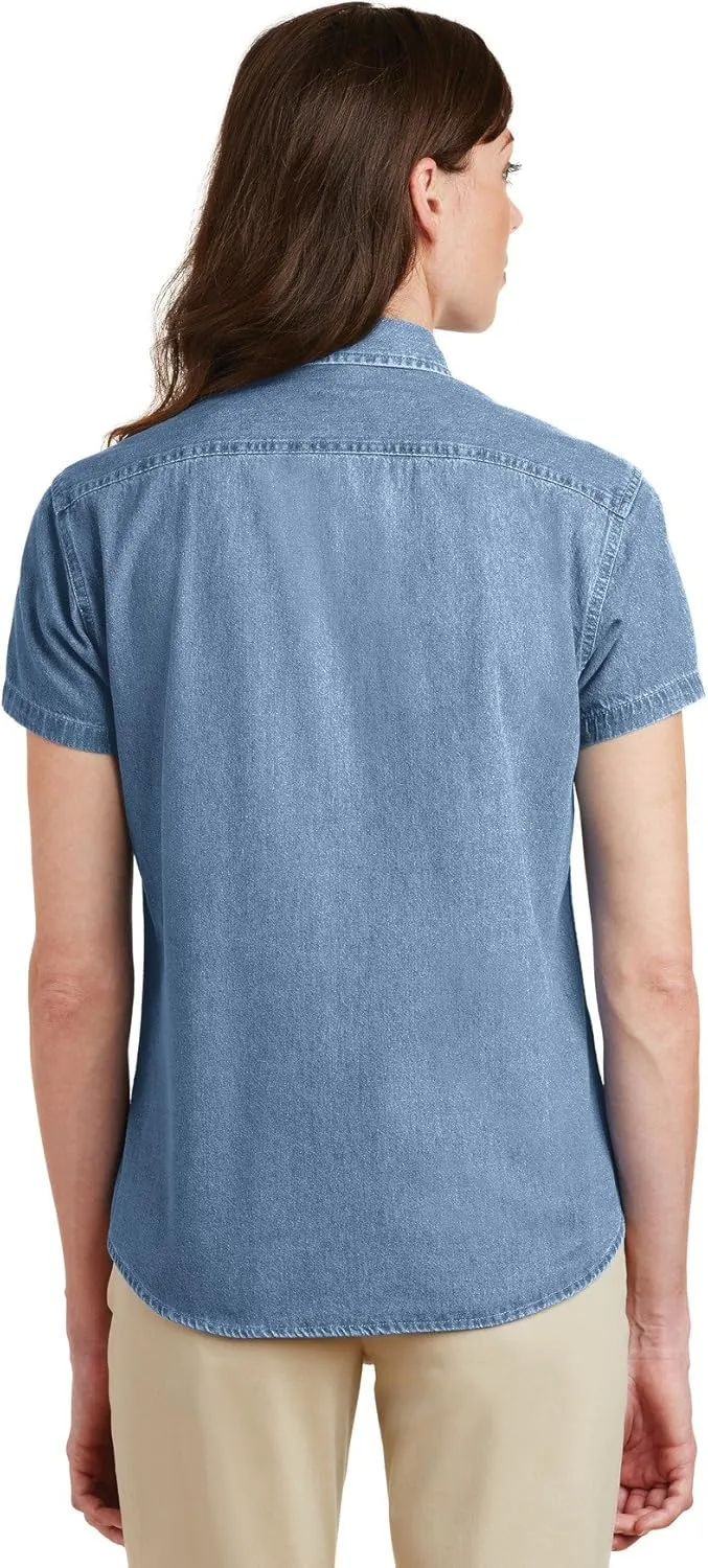 Port & Company Women's Short Sleeve Value Denim Shirt