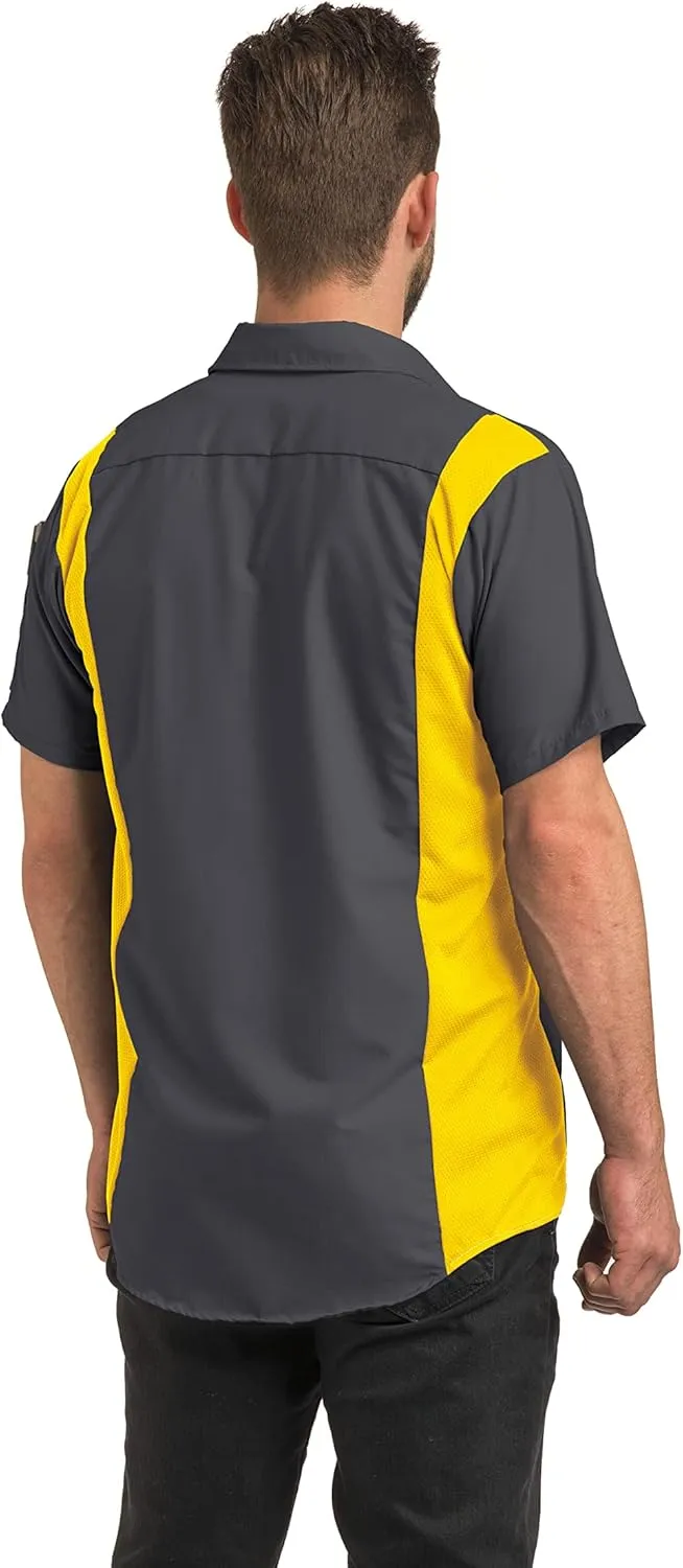 Red Kap Men's Short Sleeve Performance Plus Shop Shirt with Oilblok Technology