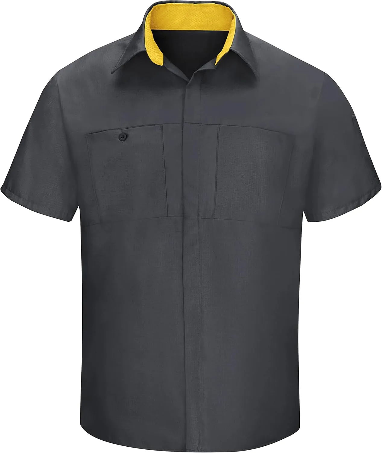 Red Kap Men's Short Sleeve Performance Plus Shop Shirt with Oilblok Technology
