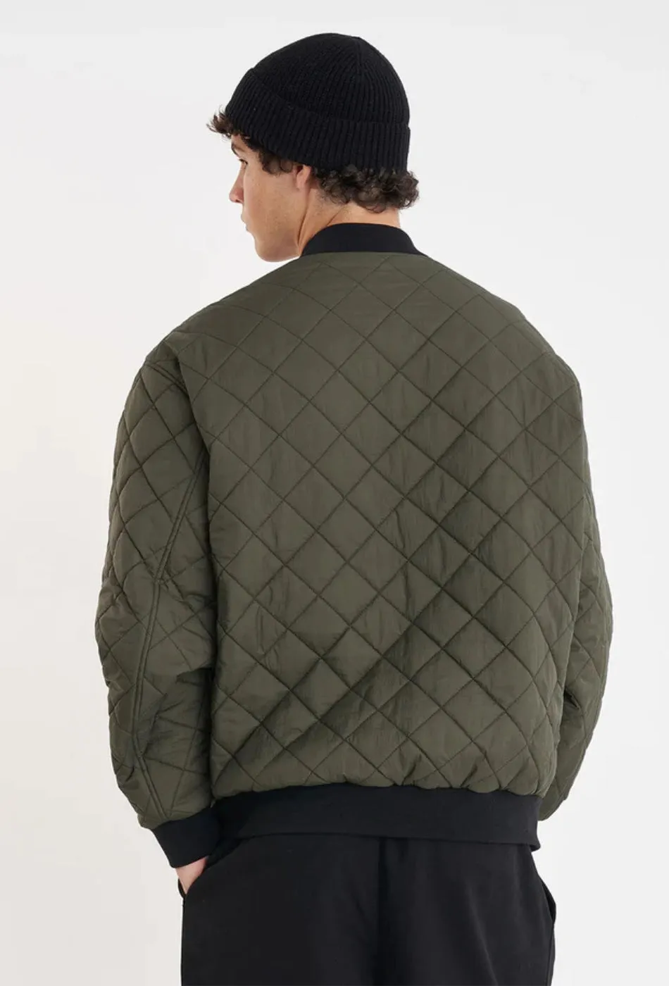 Rev Quilted Bomber - Cypress