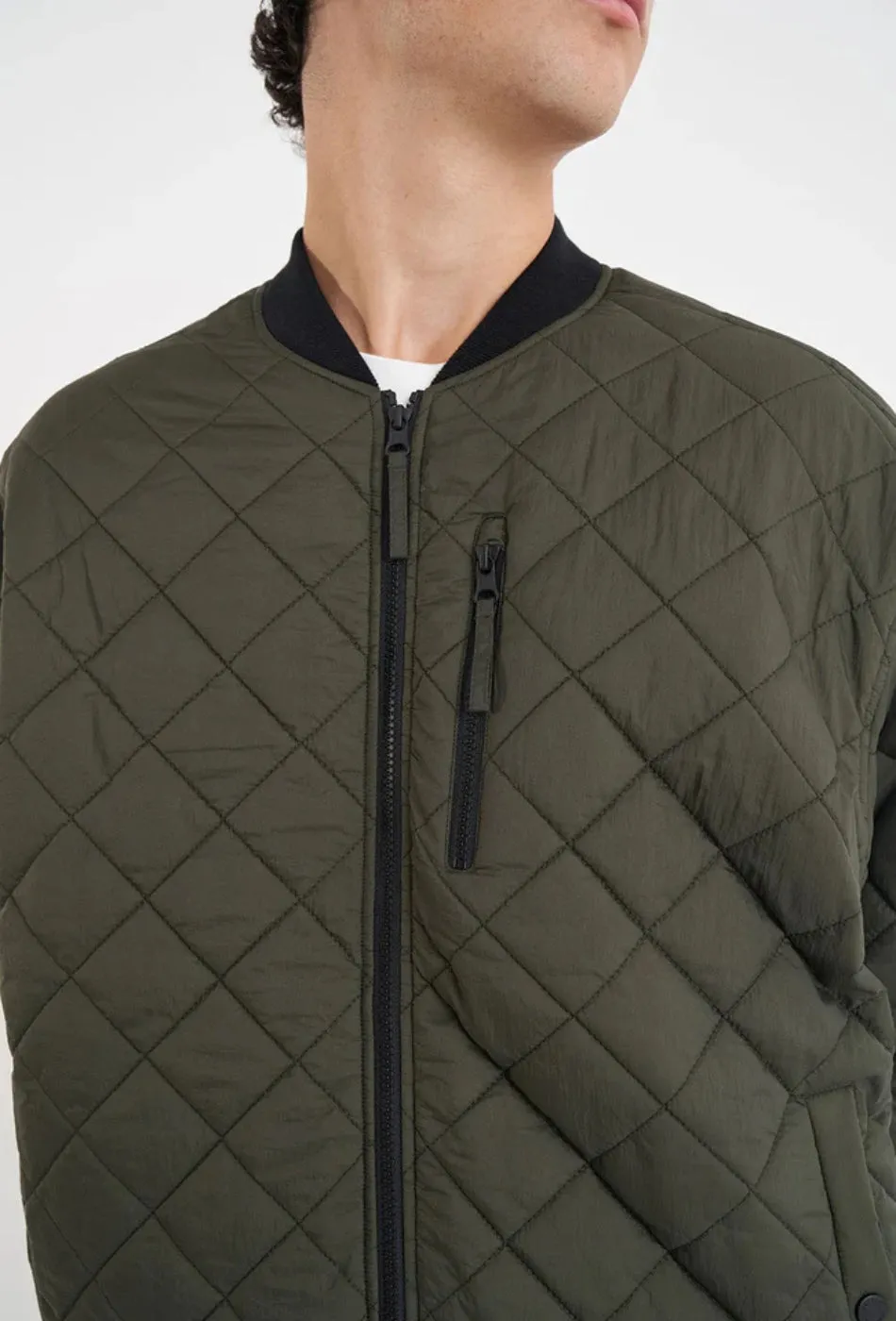 Rev Quilted Bomber - Cypress