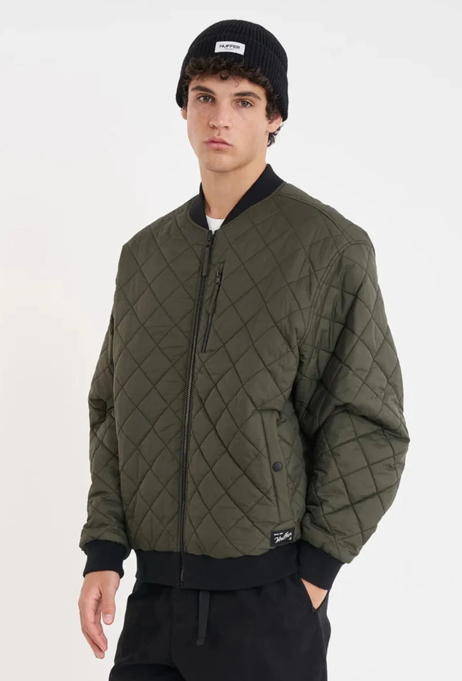 Rev Quilted Bomber - Cypress